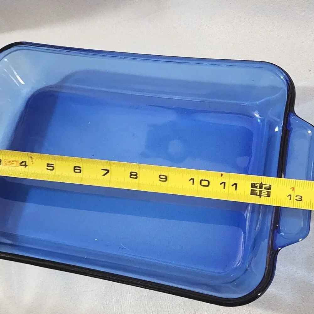 Anchor Hocking Cobalt Rectangular Pan glass 13.5